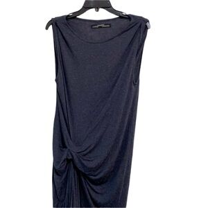 All saints dark grey knotted dress
